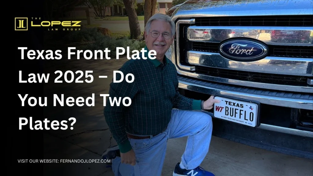 Do You Need a Front License Plate in Texas? Texas Front License Plate Law & Requirements Do You Need a Front License Plate in Texas