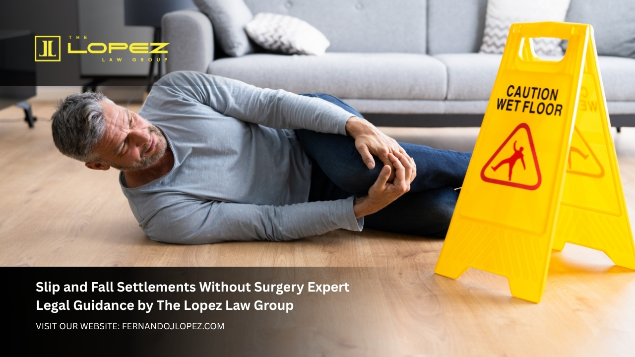 Slip and fall settlements without surgery