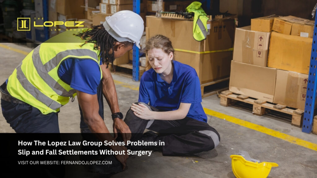 Slip and Fall Settlements Without Surgery Expert Legal Guidance by The Lopez Law Group How The Lopez Law Group Solves Problems in Slip and Fall Settlements Without Surgery