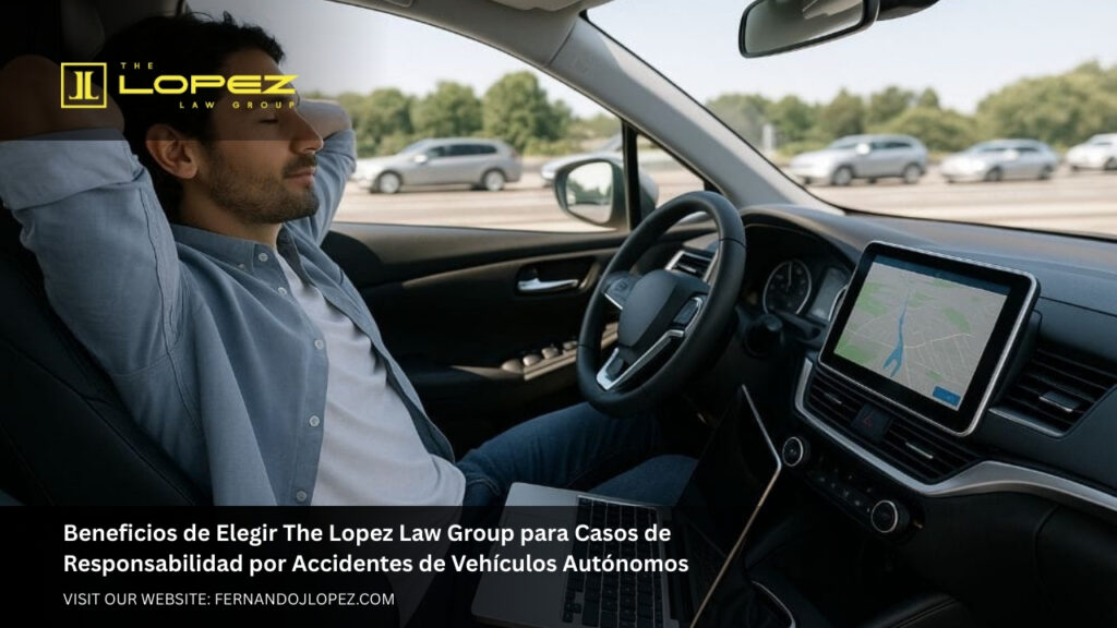 Beneficios de Elegir The Lopez Law Group para Casos de Responsabilidad por Accidentes de Vehículos Autónomos
