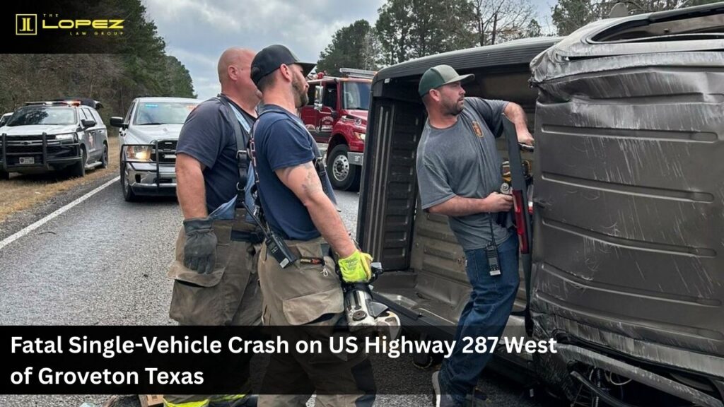 Fatal Single-Vehicle Crash on US Highway 287 West of Groveton Texas