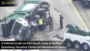 3-Vehicle Crash on 610 South Loop at Buffalo Speedway Houston Closes All Westbound Lanes