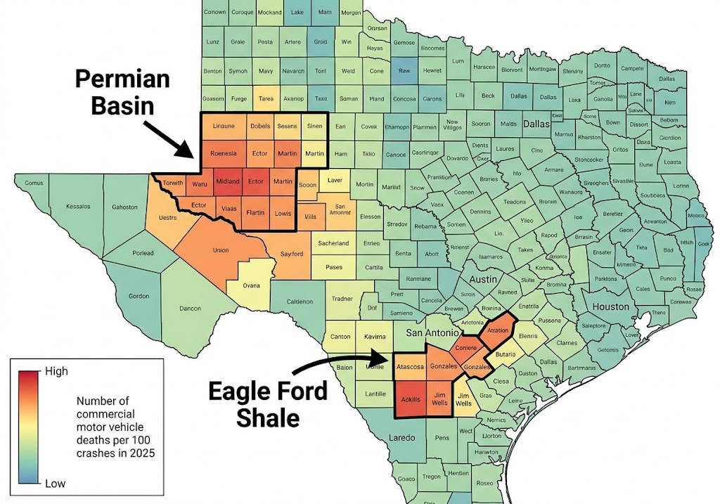 Texas Truck Crash Statistics 2026: Commercial Vehicle and Oilfield Corridor Crash Data 2 texas truck crash statistics